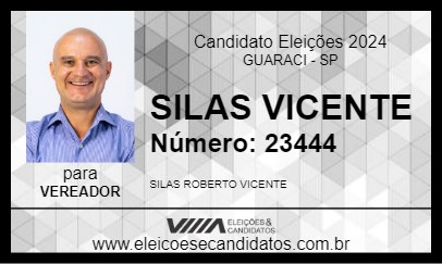 Candidato SILAS VICENTE 2024 - GUARACI - Eleições