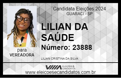 Candidato LILIAN DA SAÚDE 2024 - GUARACI - Eleições