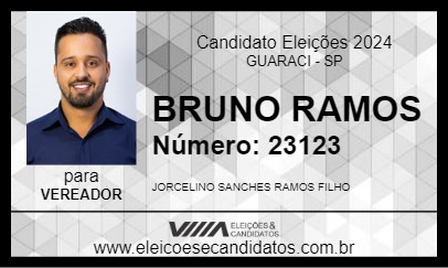 Candidato BRUNO RAMOS 2024 - GUARACI - Eleições