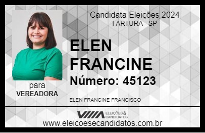 Candidato ELEN FRANCINE 2024 - FARTURA - Eleições