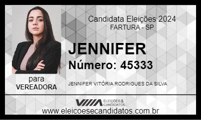 Candidato JENNIFER 2024 - FARTURA - Eleições