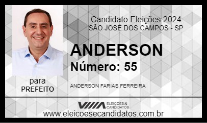 Candidato ANDERSON 2024 - SÃO JOSÉ DOS CAMPOS - Eleições