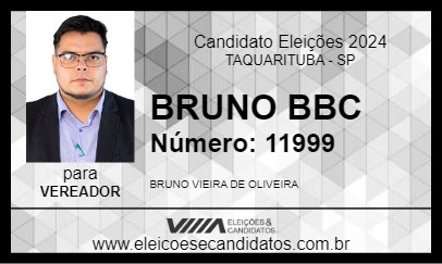 Candidato BRUNO BBC 2024 - TAQUARITUBA - Eleições