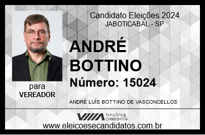 Candidato ANDRÉ BOTTINO 2024 - JABOTICABAL - Eleições