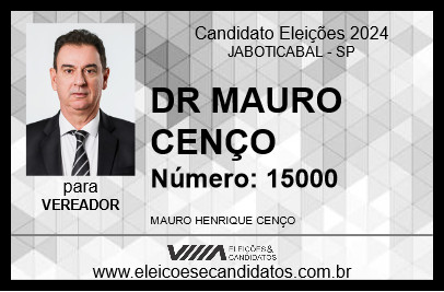 Candidato DR MAURO CENÇO 2024 - JABOTICABAL - Eleições