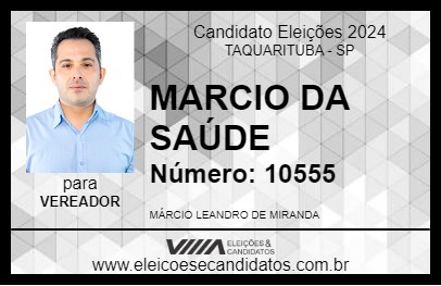 Candidato MARCIO DA SAÚDE 2024 - TAQUARITUBA - Eleições