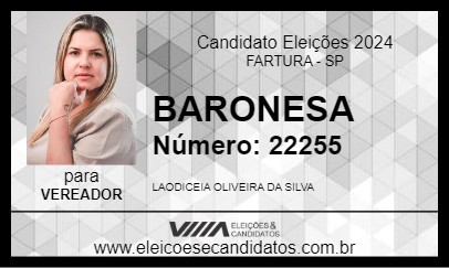 Candidato BARONESA 2024 - FARTURA - Eleições