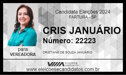 Candidato CRIS JANUÁRIO 2024 - FARTURA - Eleições