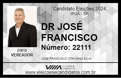 Candidato DR JOSÉ FRANCISCO 2024 - IPUÃ - Eleições