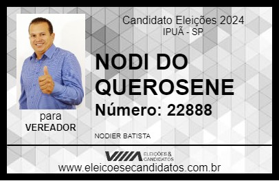 Candidato NODI DO QUEROSENE 2024 - IPUÃ - Eleições