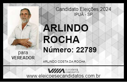 Candidato ARLINDO ROCHA 2024 - IPUÃ - Eleições