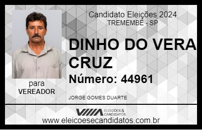 Candidato DINHO DO VERA CRUZ 2024 - TREMEMBÉ - Eleições