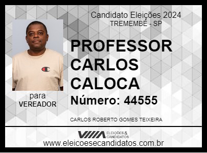 Candidato PROFESSOR CARLOS CALOCA 2024 - TREMEMBÉ - Eleições