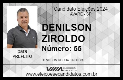 Candidato DENILSON ZIROLDO 2024 - AVARÉ - Eleições