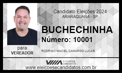 Candidato BUCHECHINHA 2024 - ARARAQUARA - Eleições