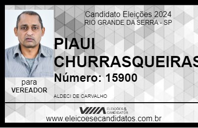 Candidato PIAUI CHURRASQUEIRAS 2024 - RIO GRANDE DA SERRA - Eleições