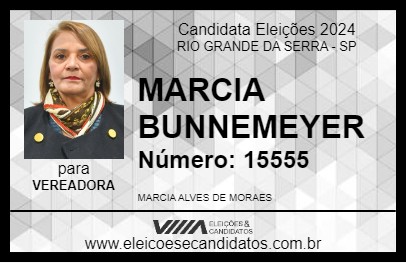 Candidato MARCIA BUNNEMEYER 2024 - RIO GRANDE DA SERRA - Eleições