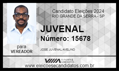 Candidato JUVENAL 2024 - RIO GRANDE DA SERRA - Eleições