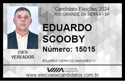 Candidato EDUARDO SCOOBY 2024 - RIO GRANDE DA SERRA - Eleições