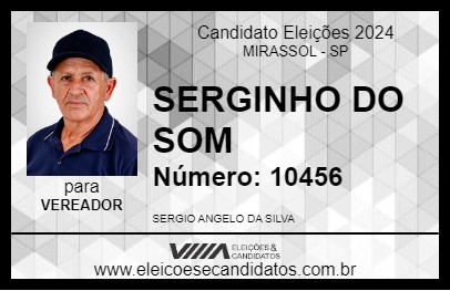 Candidato SERGINHO DO SOM 2024 - MIRASSOL - Eleições