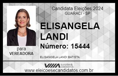 Candidato ELISANGELA LANDI 2024 - GUARACI - Eleições