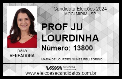 Candidato PROF JU LOURDINHA 2024 - MOGI MIRIM - Eleições