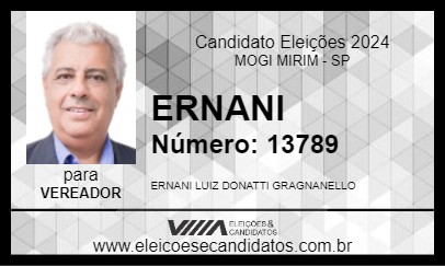 Candidato ERNANI 2024 - MOGI MIRIM - Eleições