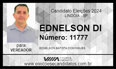 Candidato EDNELSON DI 2024 - LINDÓIA - Eleições