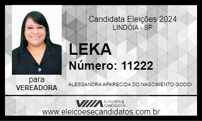 Candidato LEKA 2024 - LINDÓIA - Eleições