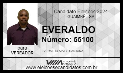 Candidato EVERALDO 2024 - GUAIMBÊ - Eleições