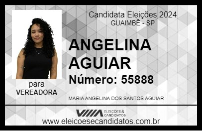 Candidato ANGELINA AGUIAR 2024 - GUAIMBÊ - Eleições