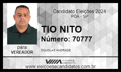 Candidato TIO NITO 2024 - POÁ - Eleições