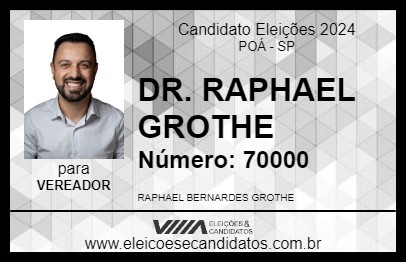 Candidato DR. RAPHAEL GROTHE 2024 - POÁ - Eleições