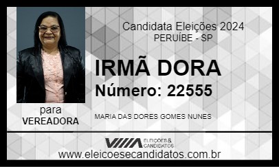 Candidato IRMÃ DORA 2024 - PERUÍBE - Eleições