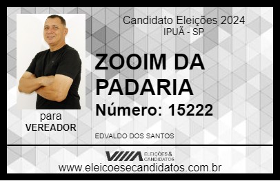 Candidato ZOOIM DA PADARIA 2024 - IPUÃ - Eleições