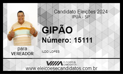 Candidato GIPÃO 2024 - IPUÃ - Eleições