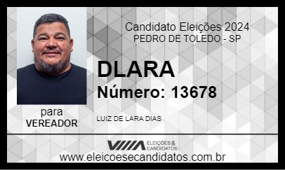 Candidato DLARA 2024 - PEDRO DE TOLEDO - Eleições