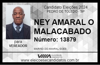 Candidato NEY AMARAL O MALACABADO 2024 - PEDRO DE TOLEDO - Eleições