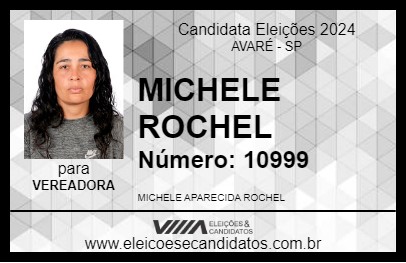 Candidato MICHELE ROCHEL 2024 - AVARÉ - Eleições