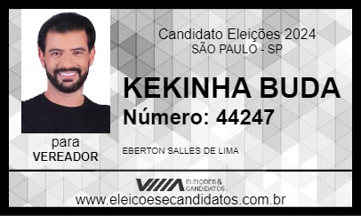 Candidato KEKINHA BUDA 2024 - SÃO PAULO - Eleições