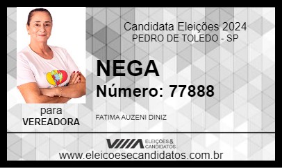 Candidato NEGA 2024 - PEDRO DE TOLEDO - Eleições