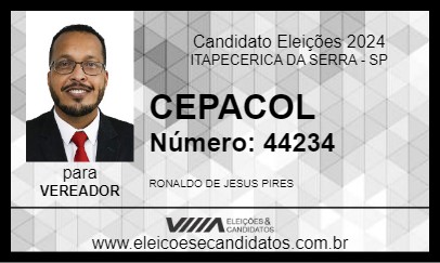 Candidato CEPACOL 2024 - ITAPECERICA DA SERRA - Eleições