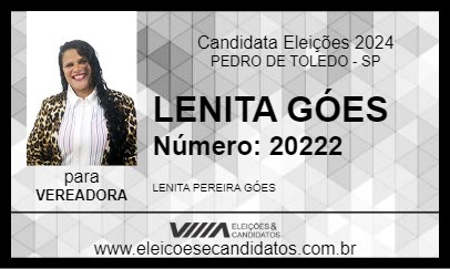 Candidato LENITA GÓES 2024 - PEDRO DE TOLEDO - Eleições