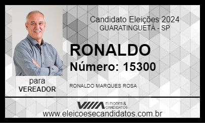 Candidato RONALDO 2024 - GUARATINGUETÁ - Eleições