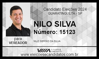 Candidato NILO SILVA 2024 - GUARATINGUETÁ - Eleições