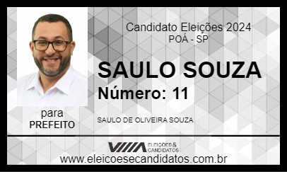 Candidato SAULO SOUZA 2024 - POÁ - Eleições