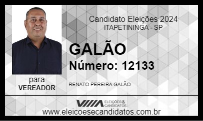 Candidato GALÃO 2024 - ITAPETININGA - Eleições