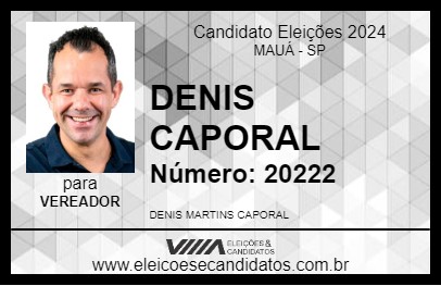 Candidato DENIS CAPORAL 2024 - MAUÁ - Eleições