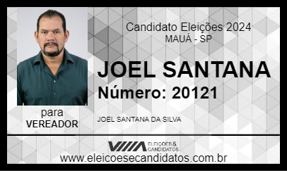 Candidato JOEL SANTANA 2024 - MAUÁ - Eleições