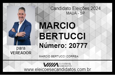 Candidato MARCIO BERTUCCI 2024 - MAUÁ - Eleições